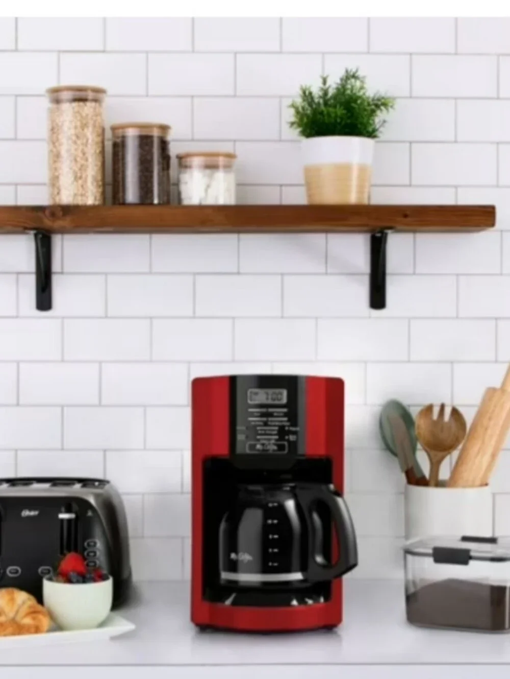 Mr. Coffee 12-Cup Coffee Maker - Red